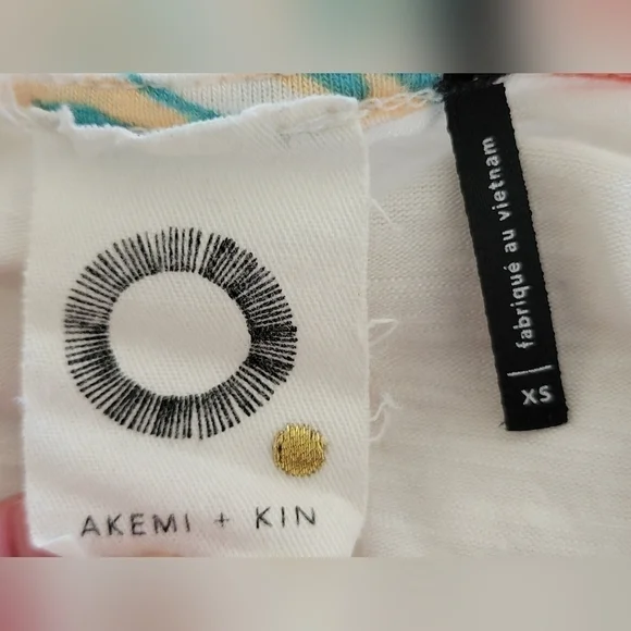 Anthropologie Akemi + Kin Button Down Floral Tank-Size X-Small - Picture 3 of 5